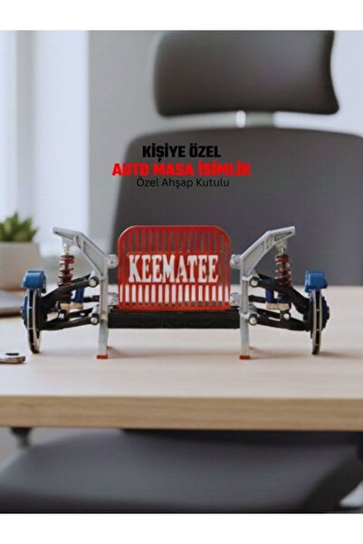 Store Kişiye Özel Auto Masaüstü İsimlik Masa İsimliği Ofis Aksesuarı