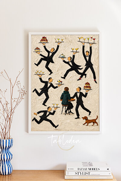 tablodea Μοντέρνα Τέχνη Φιγοριστική Διακόσμηση Κουζίνας με Σκελετοποιημένη Αφ...