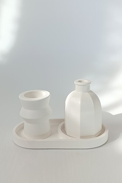 Linea Duo Tepsili Vazo & Tealight Mumluk Seti