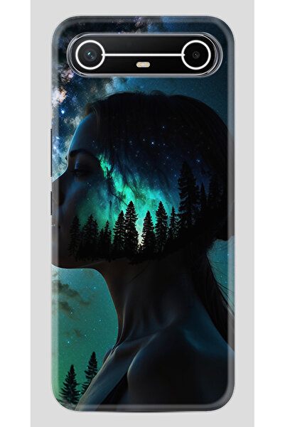 TECNO Spark Slim (KM9) Kılıf Boutique Baskılı Resimli Love Cats Tree Pcode -050