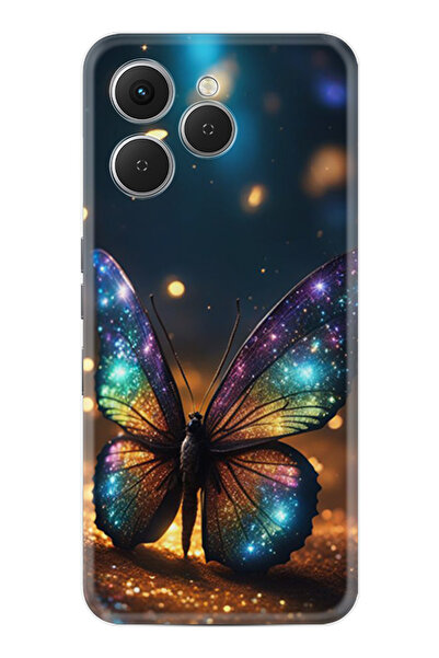 TECNO Spark 40 (Km5n) Kılıf Boutique Baskılı Resimli Rengarenk Kelebek Pcode ...