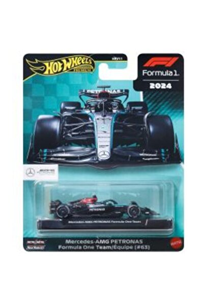 HOT WHEELS Mașină metalică, Formula 1, Mercedes-Benz 2024 (#63)