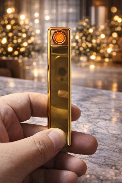 BERHAT Kişiye Özel İsim/Yazı/Tarih Baskılı VİP USB Şarjlı Elektronik Çakmak