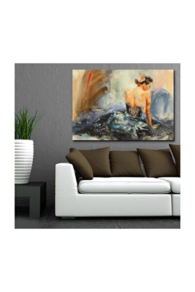 KanvasSepeti Artistic Abstract Canvas Painting Oil Paint Textured High Qualit...