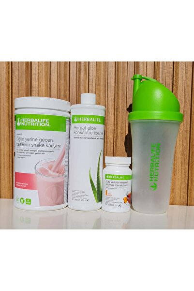 Herbalife Başlangıç Seti (ahududu shake aloe şeftali çay shaker)