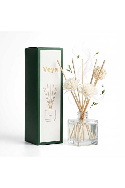 VEYA فواحة أعواد عطرية فيا برائحة لافندر– 50 مل مع أعواد خشبية طبيعية تعمل عل...