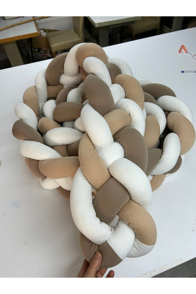 GULDESIGN واقي سرير أطفال منسوج 400 سم 4 طبقات 70 × 130 واقي سرير أطفال 80 × ...