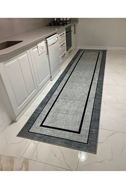 MyDecoRoom Makinede Yıkanabilir Kaymaz Taban Antialerjik Dekoratif Mutfak Halısı