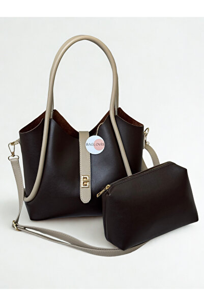 BAGLOVİS Puppy Bag with Extra Front Lock Detail Women's Shoulder Bag En32 Boy24