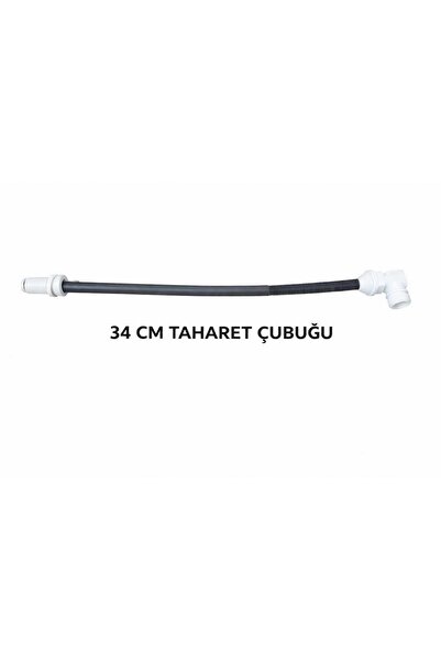 ASIR ARMATÜR Klozet Taharet Çubuğu Beyaz Seramik Uçlu 34 Cm