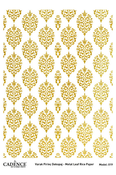 Cadence ورق ديكور نحاسي مطلي بالذهب - موديل 19