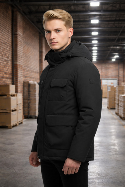 DYNAMO Hooded Water Repellent Windproof Comfort Fit Goose down Coat