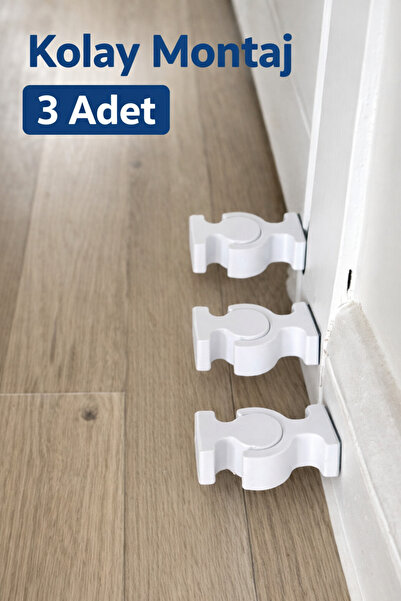 PRİNTELLA Kapı Stoperi 3’lü Set – Kolay Montaj, Delme Yok, Pratik Kapı Sabitl...