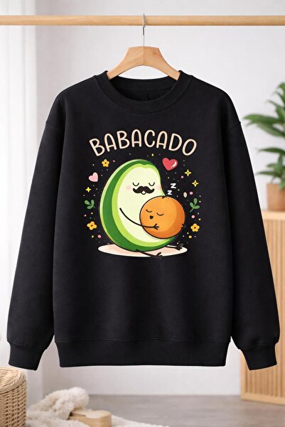 Oceanwear Babacado Printed Crew Neck Plain Sweatshirt