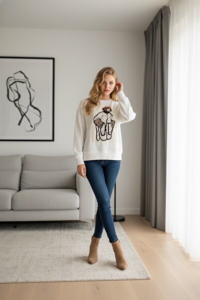 Avelisse Önü Resim Detaylı Kazak