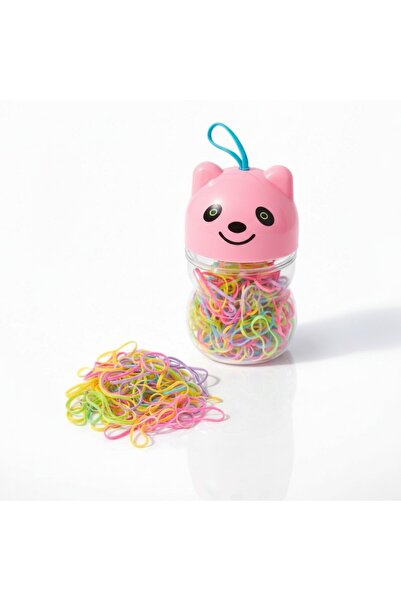 SeaBubbles مجموعة مشابك مطاطية صغيرة في علبة على شكل باندا (230 قطعة) باللون ...