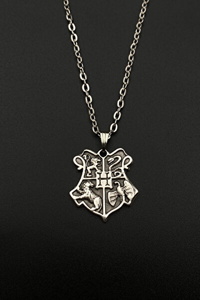 Hiza قلادة هاري بوتر ذات وجهين مع سلسلة فولاذية