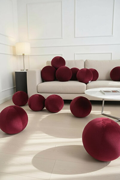 JACA Velvet Ball Throw Pillow Large Size (40 cm - 1 Piece)