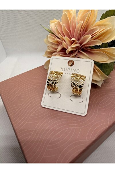 XUPING JEWELRY Jeweler's Vip Series Glass Cracks Modeled Steel Earrings