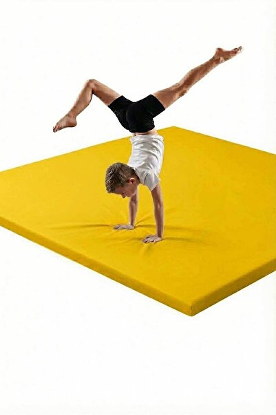 RevuBaby DERİ Çocuk Jimnastik Minderi 120x120x5 Cm DERİ Kumaş Sıvı Geçirmez K...