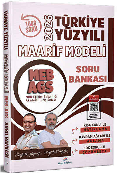 Dizgi Kitap 2026 MEB-AGS Türkiye Yüzyılı Maarif Modeli Soru Bankası Çözümlü -...