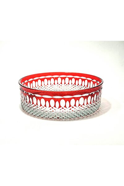 Kristal Market Handcrafted Cut Crystal Royal Pattern Luxury Fruit Bowl Presen...