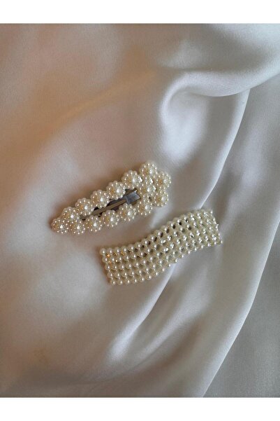 GIDI GIDI SHOP 2 قطعة من مشابك السياج الجانبية ذات الحبيبات اللؤلؤية