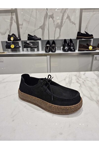 EREN SHOES BAG Elani Genuine Leather Orthopedic Rubber Sole Lace-Up Shoes