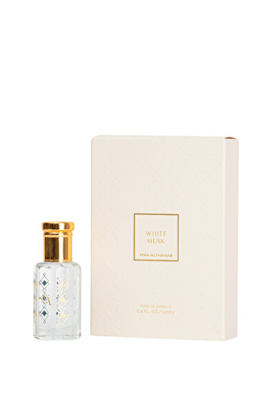 Maa Althahab White Musk 12ml Nabız Noktaları İçin Saf Musk Parfümü Temiz ve Z...