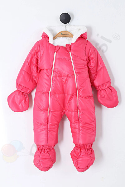 Bebek Vadisi YENİ Eldivenli Kapüşonlu Patikli İçi Peluş Çocuk Kar Kışlık Kız ...