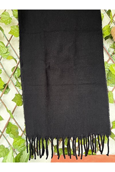 Blotch Tassel Cashmere Fabric Black Soft Textured Women's Scarf Shawl Shoulde...