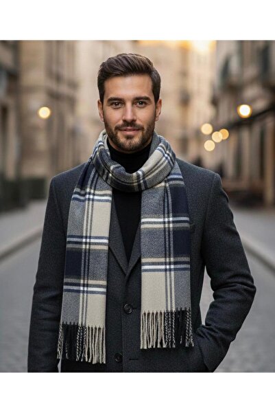 GRAZELLA Kışlık Erkek Atkı Kaşkol Şal