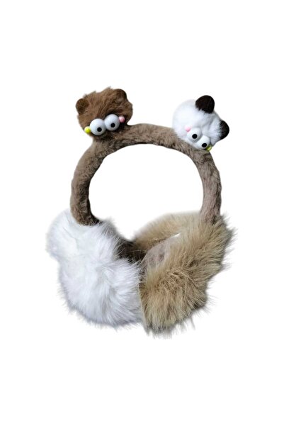 Aware Time Children's Plush Figure Winter Short Earmuffs