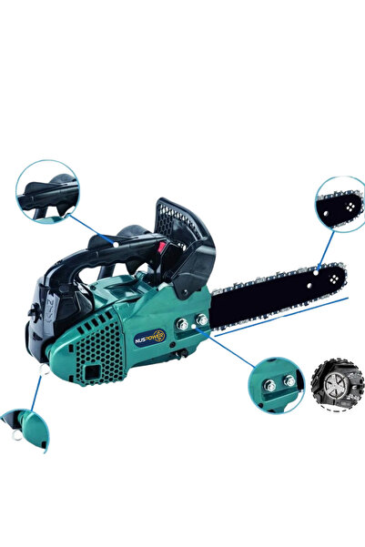 nuspower 25cc Mini Benzinli Testere Ağaç Odun Dal Budama Ve Kesme Testeresi H...