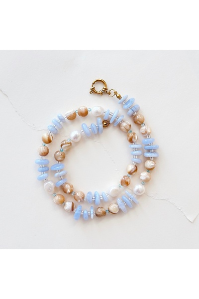 Vesce Atelier Rio Beach Natural Stone Necklace