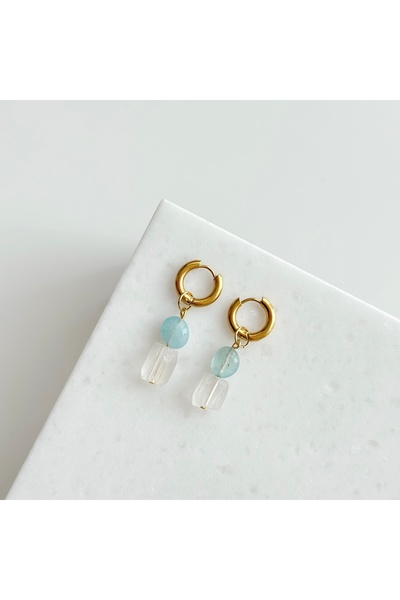 Vesce Atelier Aqua Berlin Natural Stone Earrings