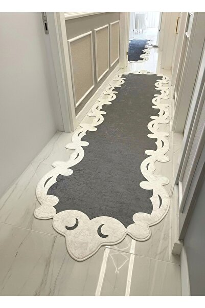 MyDecoRoom Makinede Yıkanabilir Kaymaz Taban Antialerjik Dekoratif Yolluk Ant...