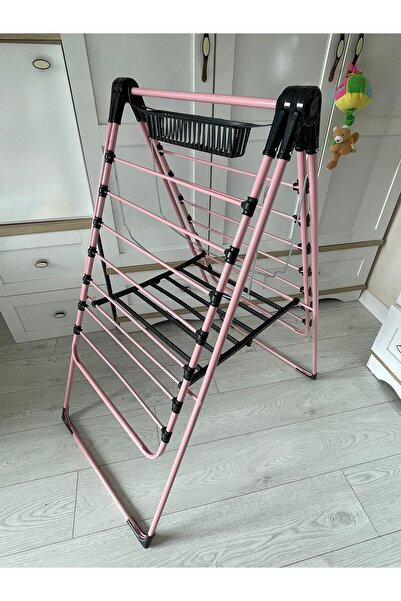 Genel Markalar Pembe Pembe Renkli Kanatlı Kurutmalık Elbise Çamaşır Kurutmalı...