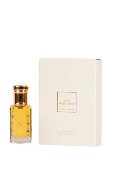 Maa Althahab Oud Mubakhar 12ml Nabız Noktaları için Lüks Doğu Odunsu Parfüm Z...