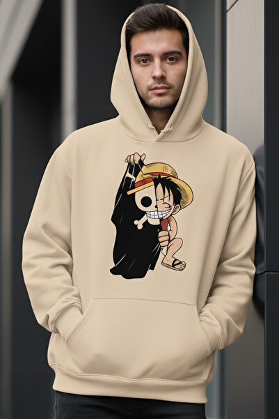 EFFRENATU Anime Luffy Printed Sweatshirt Hoodie