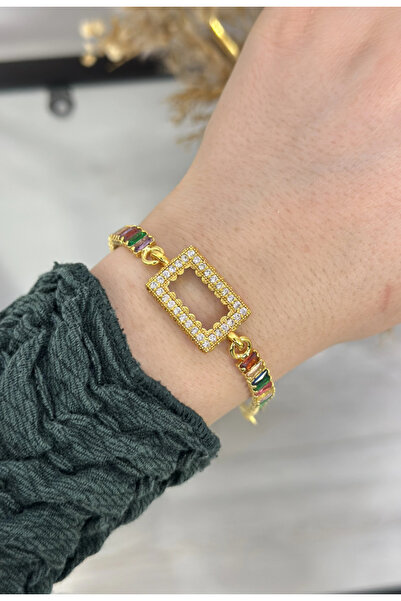 takinintonlari Gram Altınlık Renkli Baget Bileklik (17.5+3 cm)