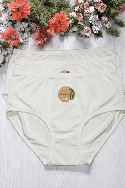 victoria kiss Bamboo Yumuşacık 3'lü Büyük Beden Külot-İç Çamaşır