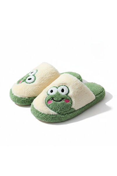 TopukkTrend Kadın Peluş Ev Terliği Kaydırmaz Sessiz Taban Kışlık Rahat Terlik