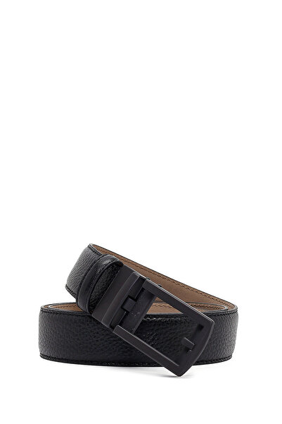 Derimod Men's Black Leather Belt 000A2D13074Ft