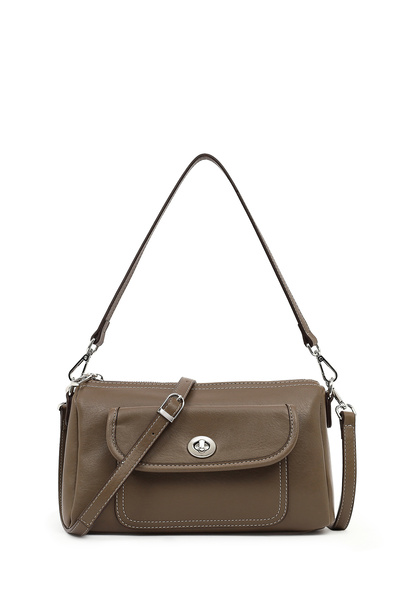 Derimod Women's Brown Long Strap Shoulder Bag 25Abd211818
