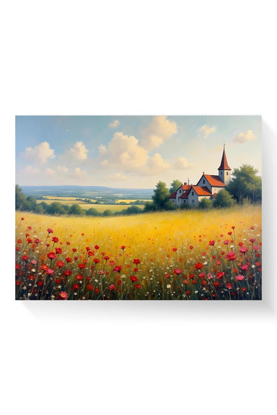Printees Tablou peisaj, Lan de grâu - Canvas pe șasiu