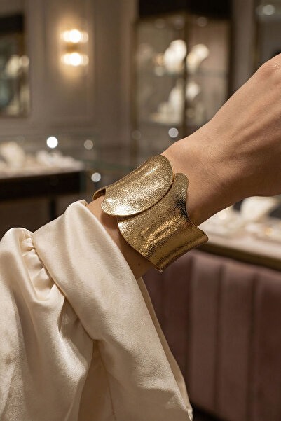 bacc Trend 316L Çelik Kalın Kelepçe Bileklik Kadın Bilezik BCYJ-251031