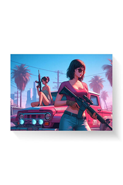 Printees Tablou - Străzi periculoase (game style)