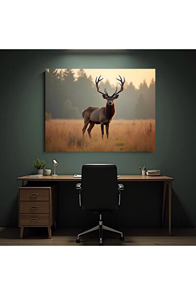 Printees Tablou - Cerb în poiană - Canvas pe șasiu