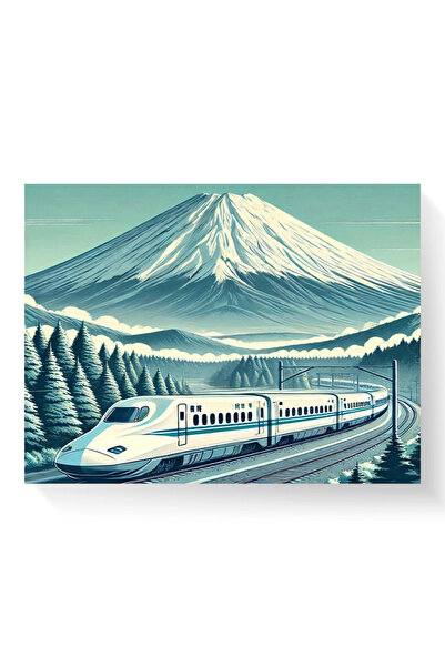 Printees Tablou - Shinkansen la Fuji
